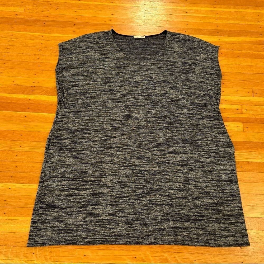 Wilfred Free Aritzia black/grey knit loose shift dress